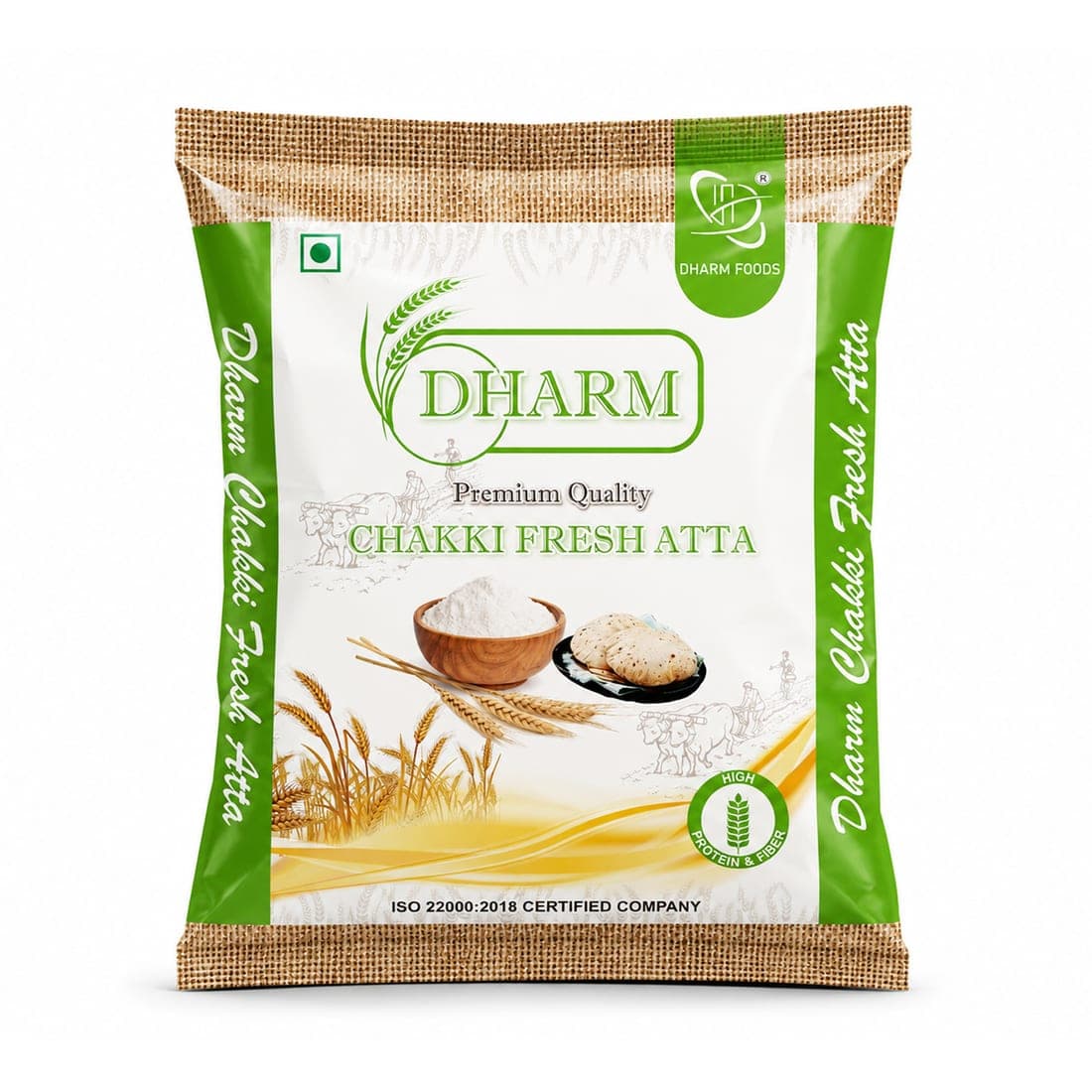 Atta (Wheat Flour) Packaging Pouches